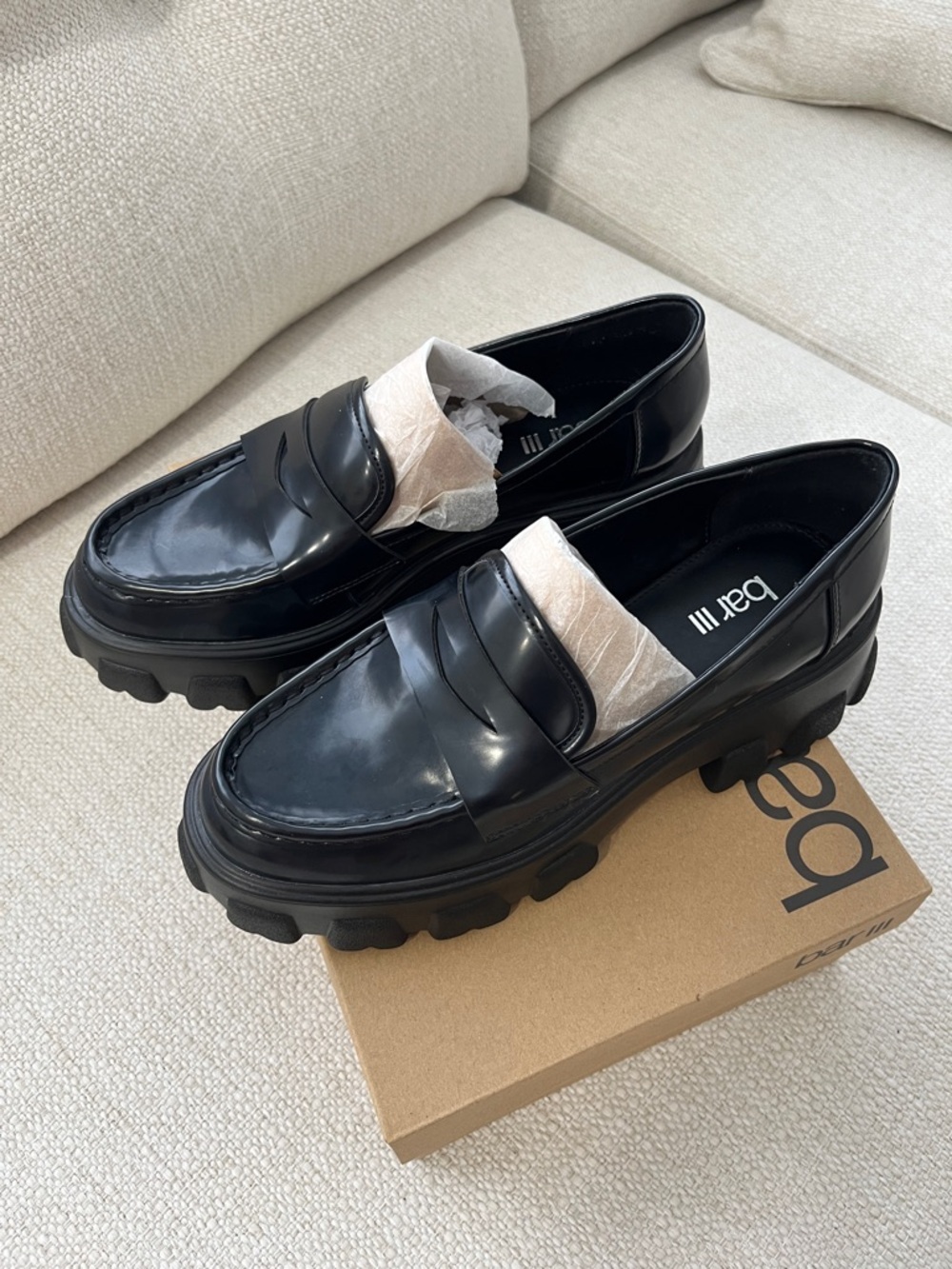 Paz Lug Sole Loafers. Bar III